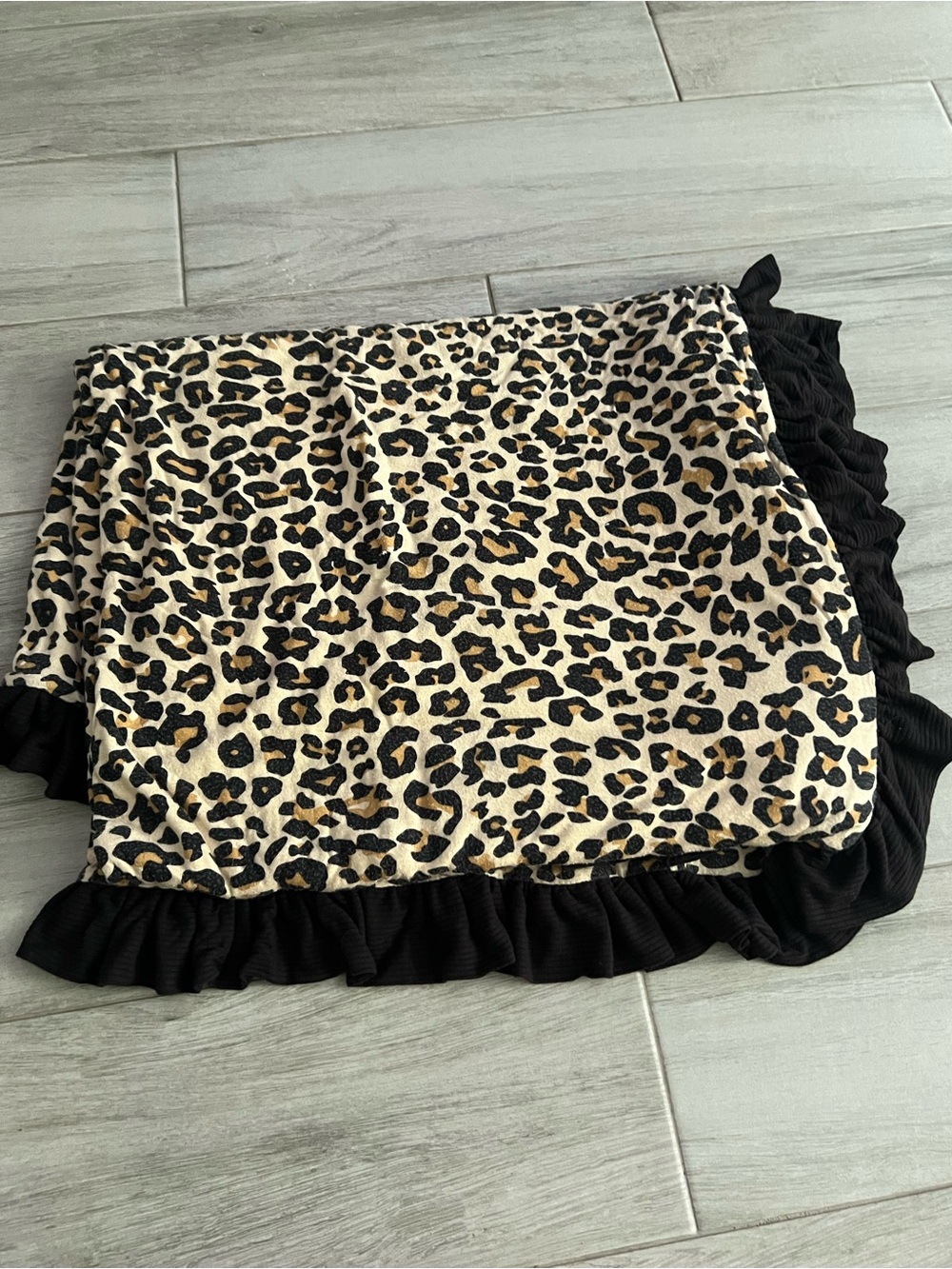 Leopard Print posh peanut lux blanket